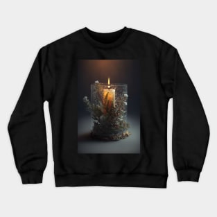 If nature was a candle - Candle in a glass decorated with nature Crewneck Sweatshirt